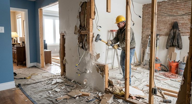 Interior Wall Demolition in Bergen County, NJ