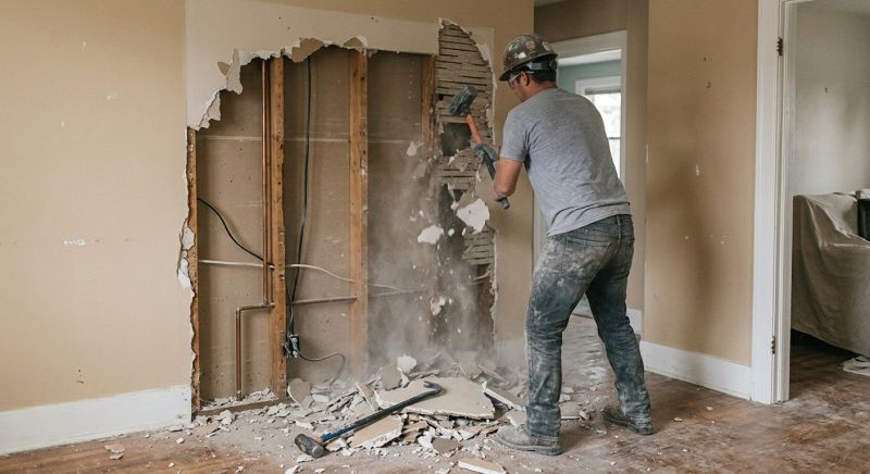 Kitchen Wall Demolition in Frederick, MD